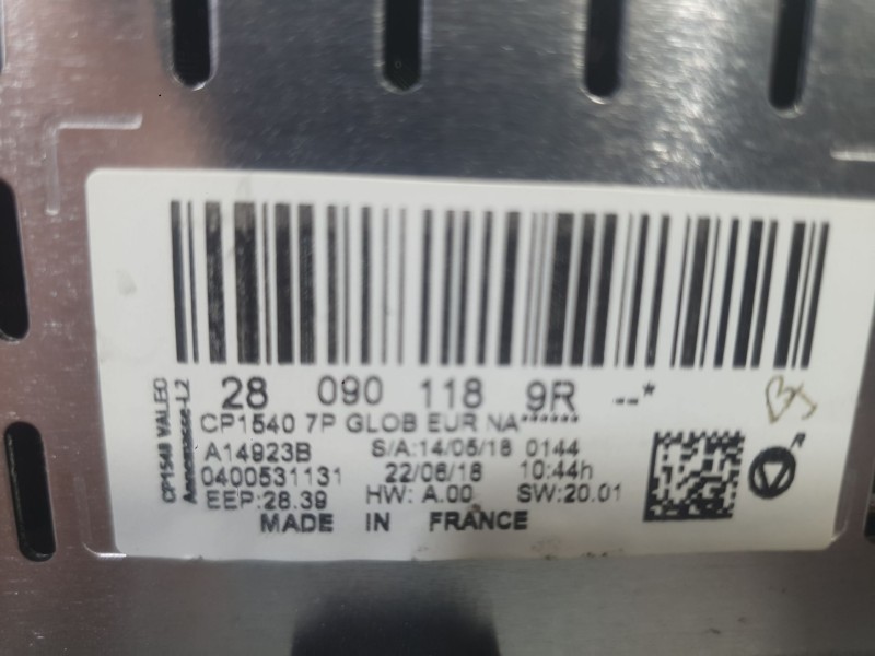 Recambio de sistema navegacion gps para renault megane iv hatchback (b9a/m/n_) 1.2 tce 100 (b9ms) referencia OEM IAM   