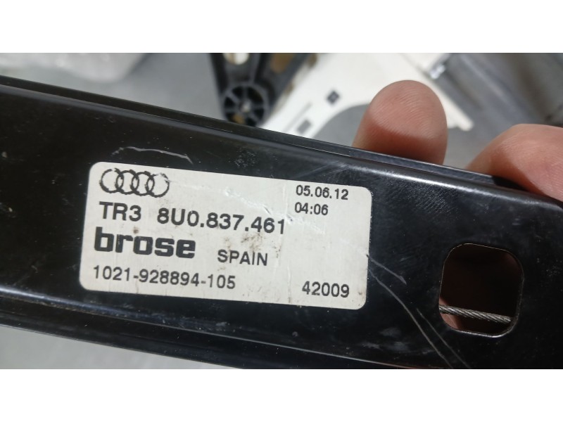 Recambio de elevalunas delantero izquierdo para audi q3 (8ub, 8ug) 2.0 tdi referencia OEM IAM 8U0837461  