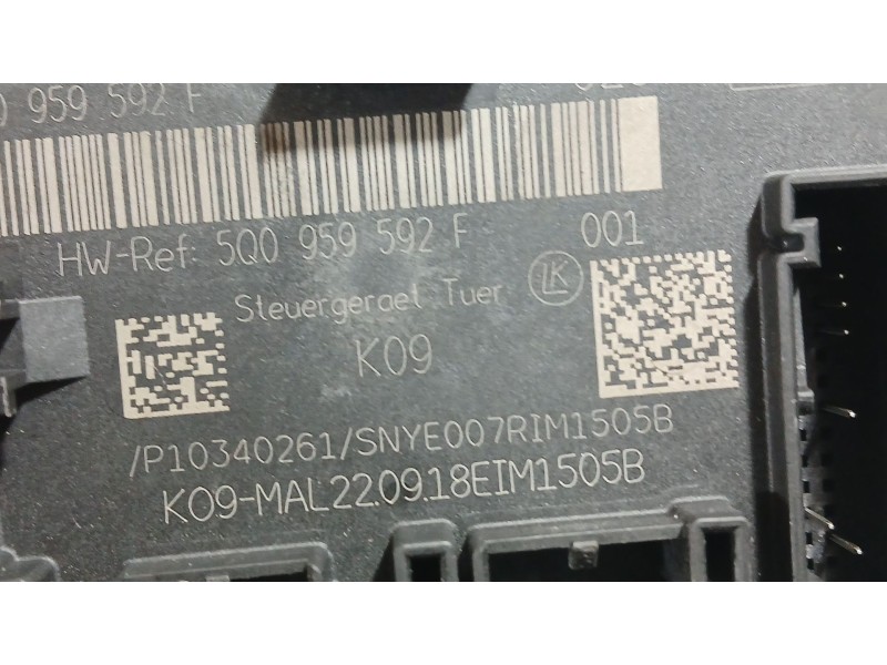 Recambio de modulo electronico para volkswagen tiguan (ad1, ax1) 1.5 tsi referencia OEM IAM 5Q0959592F  