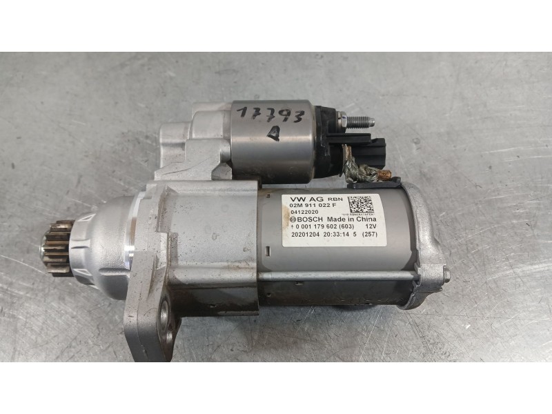 Recambio de motor arranque para skoda fabia iii (nj3) 1.0 tsi referencia OEM IAM 02M911021GX  