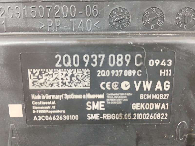 Recambio de caja reles / fusibles para skoda fabia iii (nj3) 1.0 tsi referencia OEM IAM   