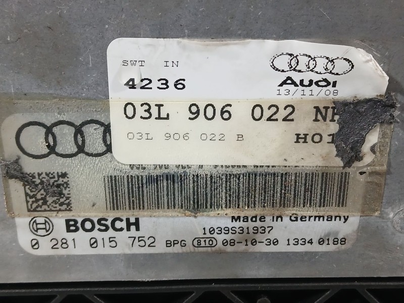 Recambio de centralita motor uce para audi q5 (8rb) 2.0 tdi quattro referencia OEM IAM   