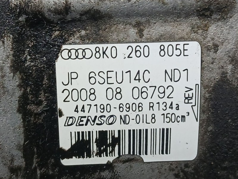 Recambio de compresor aire acondicionado para audi q5 (8rb) 2.0 tdi quattro referencia OEM IAM 8K0260805L  