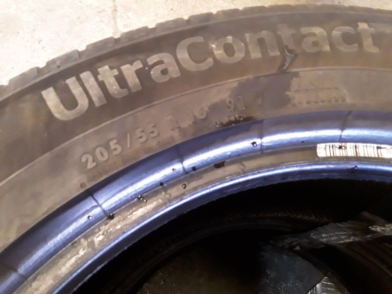 Recambio de neumatico pareja para neumaticos reutilizados - referencia OEM IAM 205551691V CONTINENTAL 205/55/16/91V