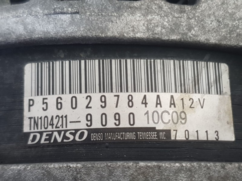 Recambio de alternador para jeep compass (mp, m6, mv, m7) 1.4 multiair referencia OEM IAM 56029784AA  