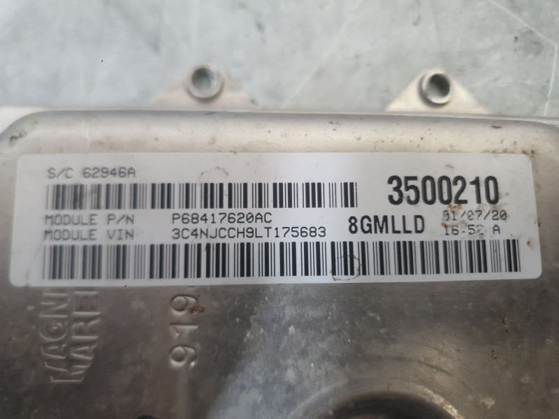 Recambio de centralita motor uce para jeep compass (mp, m6, mv, m7) 1.4 multiair referencia OEM IAM   