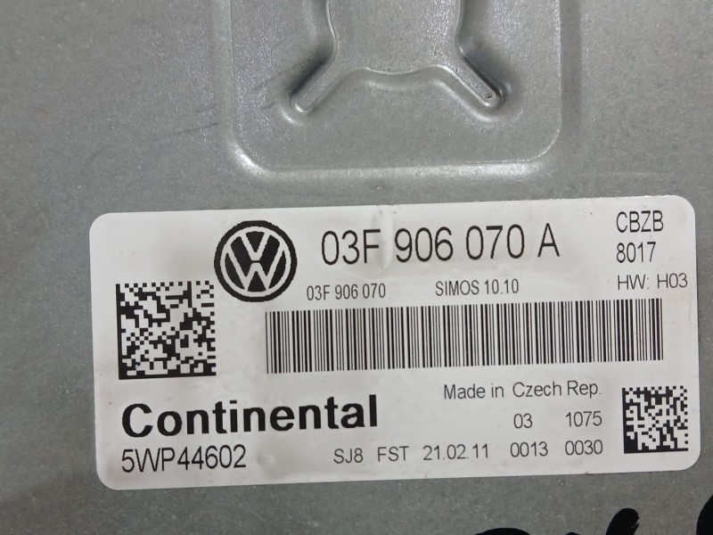 Recambio de centralita motor uce para volkswagen golf plus v (5m1, 521) 1.2 tsi referencia OEM IAM 03F906070KL  