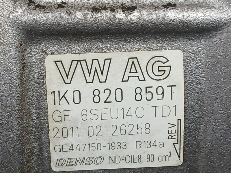 Recambio de compresor aire acondicionado para volkswagen golf plus v (5m1, 521) 1.2 tsi referencia OEM IAM 1K0820808F  