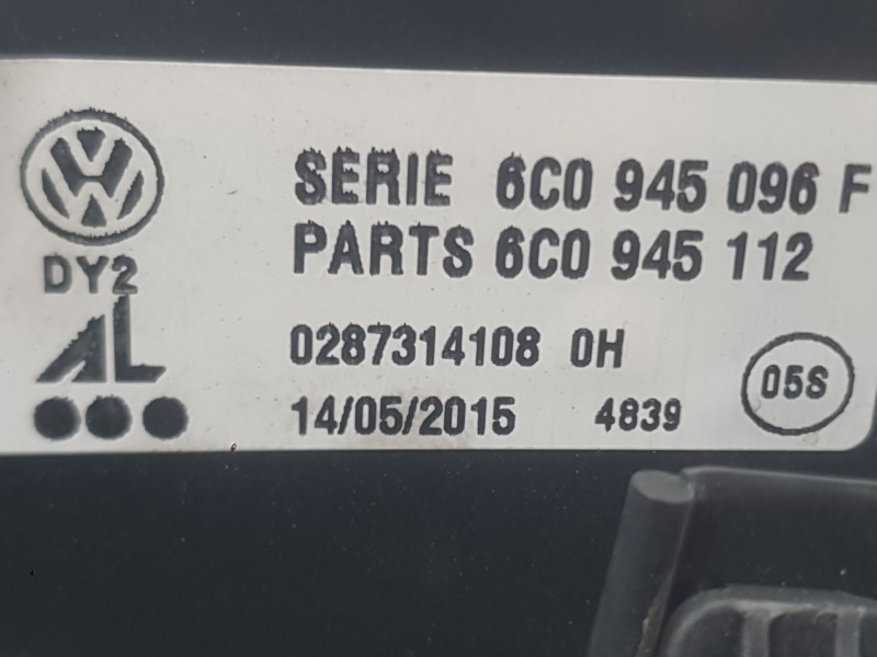 Recambio de piloto trasero derecho para volkswagen polo (6c1) edition bmt referencia OEM IAM 6C0945096K  