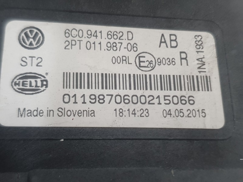 Recambio de piloto delantero derecho para volkswagen polo (6c1) edition bmt referencia OEM IAM  LUZ DIURNA 