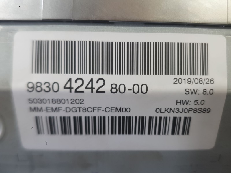 Recambio de sistema navegacion gps para peugeot 5008 ii (mc_, mj_, mr_, m4_) 1.2 (mrhnyh, mrhnyw, mrhnsj, mrhnsu, mrhnsm) refere