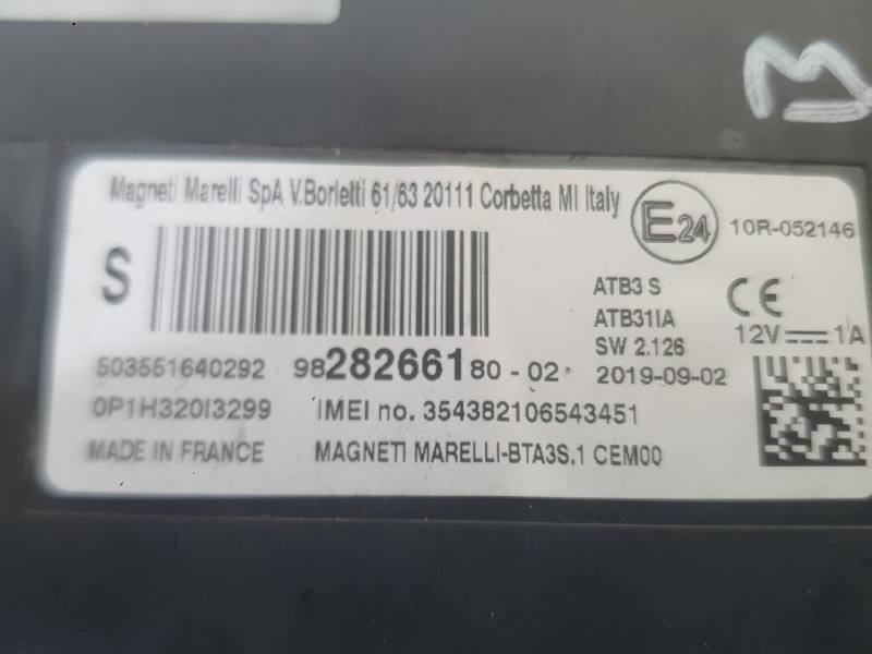 Recambio de modulo electronico para peugeot 5008 ii (mc_, mj_, mr_, m4_) 1.2 (mrhnyh, mrhnyw, mrhnsj, mrhnsu, mrhnsm) referencia