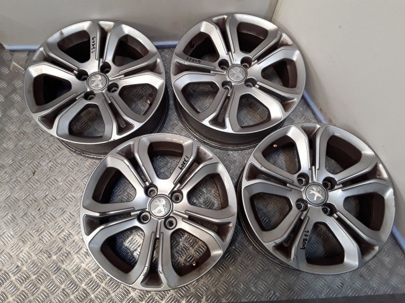 Recambio de juego llantas aluminio para peugeot 208 i (ca_, cc_) 1.6 bluehdi 100 referencia OEM IAM 6X16 4 TORN ET23 ALUMINIO RO