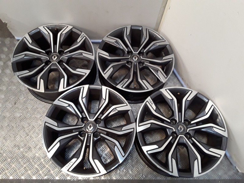 Recambio de juego llantas aluminio para renault clio v (b7_) 1.0 tce 100 (b7mt) referencia OEM IAM 7X17 4 TORN ET37 ALUMINIO ROZ
