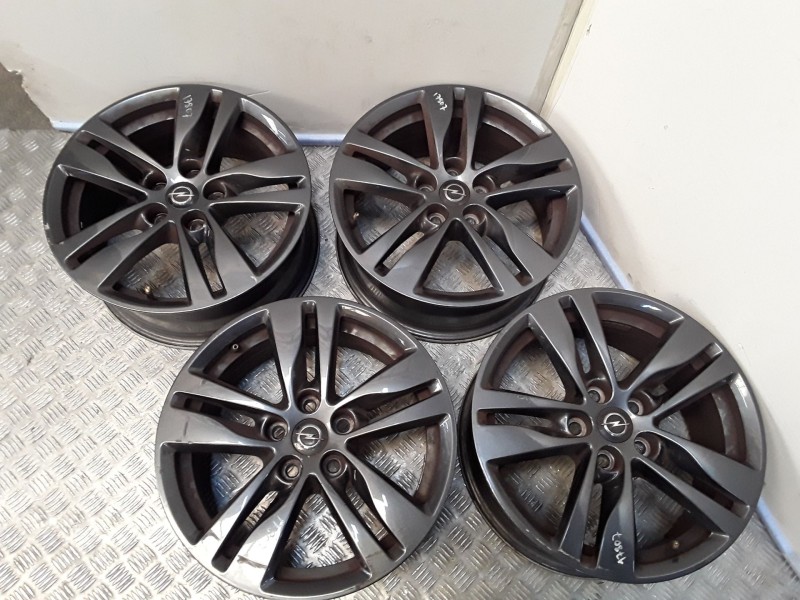 Recambio de juego llantas aluminio para opel astra k (b16) 1.2 turbo (68) referencia OEM IAM 7X16 5 TORN ET41 ALUMINIO ROZADAS