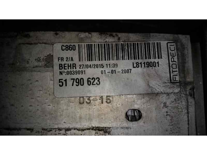 Recambio de intercooler para citroën nemo seduction referencia OEM IAM L8119001 51790623 BEHR