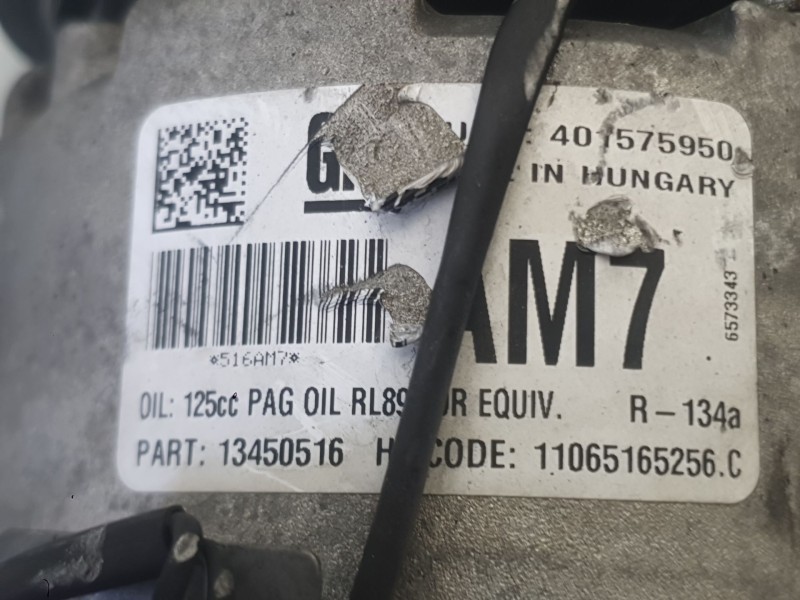 Recambio de compresor aire acondicionado para opel zafira tourer c (p12) 1.6 cdti (75) referencia OEM IAM 401575950 13450516 