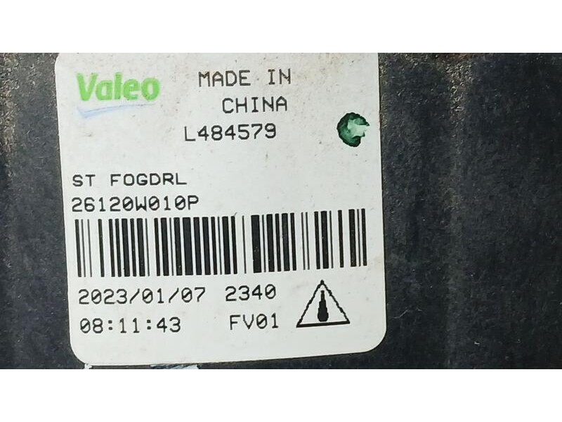 Recambio de faro antiniebla derecho para mitsubishi space star (a00) motion referencia OEM IAM 26120W010P VALEO L484579