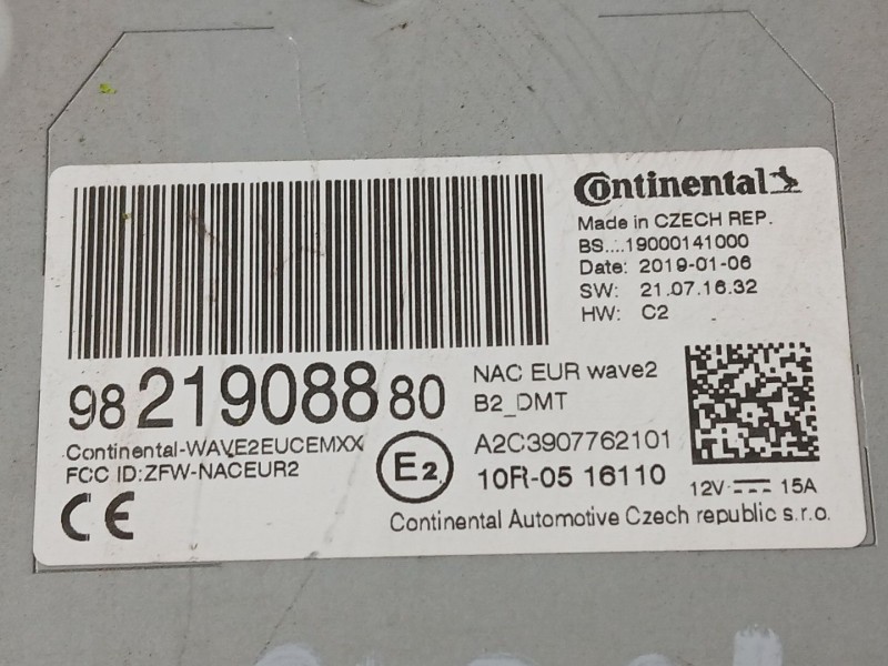 Recambio de modulo electronico para citroën c3 iii (sx) 1.2 puretech 82 referencia OEM IAM   