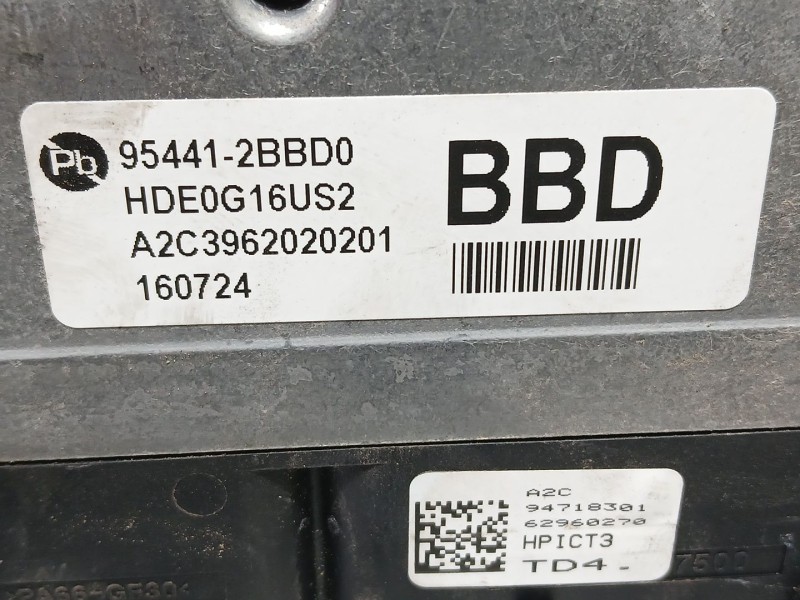 Recambio de centralita motor uce para kia niro i (de) 1.6 gdi hybrid referencia OEM IAM   