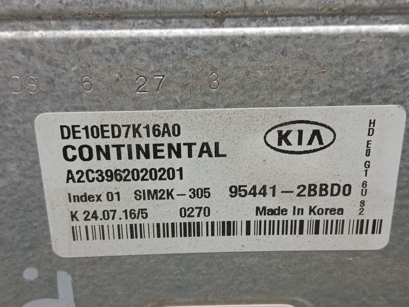 Recambio de centralita motor uce para kia niro i (de) 1.6 gdi hybrid referencia OEM IAM   