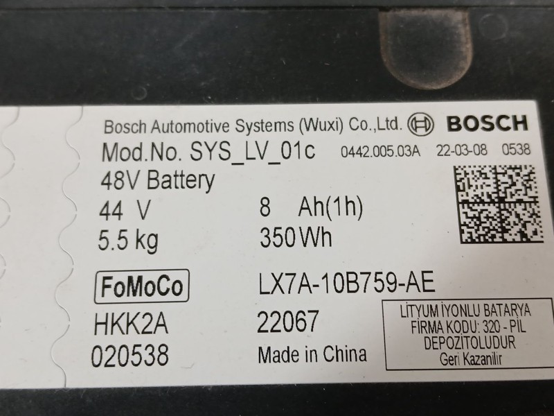 Recambio de bateria para ford focus st-line referencia OEM IAM   