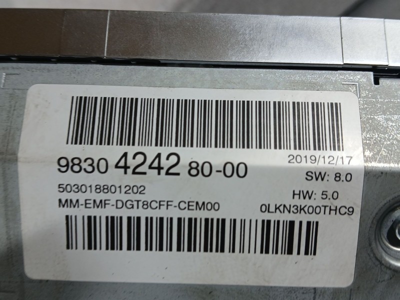 Recambio de sistema navegacion gps para peugeot 5008 ii (mc_, mj_, mr_, m4_) 1.2 (mrhnyh, mrhnyw, mrhnsj, mrhnsu, mrhnsm) refere