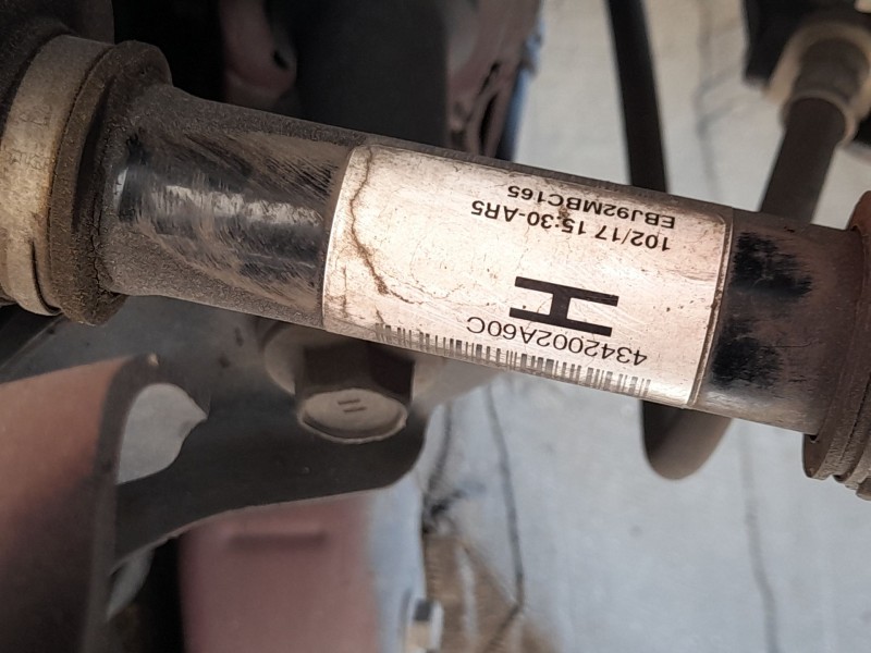 Recambio de transmision delantera izquierda para toyota auris (-e18) 1.8 hybrid (zwee186) referencia OEM IAM 4342002A60  
