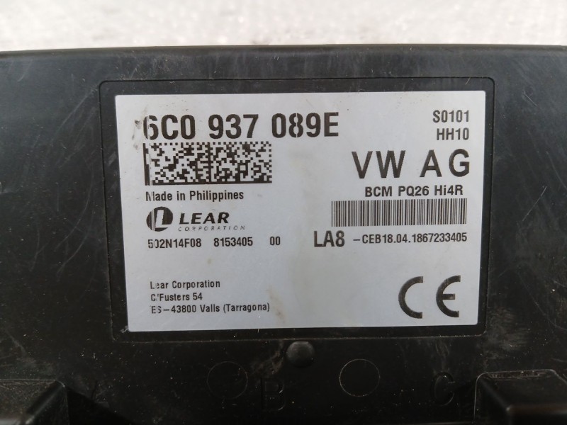 Recambio de caja reles / fusibles para skoda fabia iii (nj3) 1.4 tdi referencia OEM IAM   