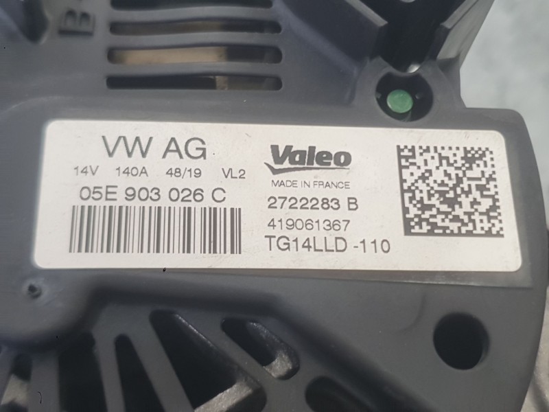 Recambio de alternador para skoda kamiq (nw4) 1.0 tsi referencia OEM IAM 04E903015Q  
