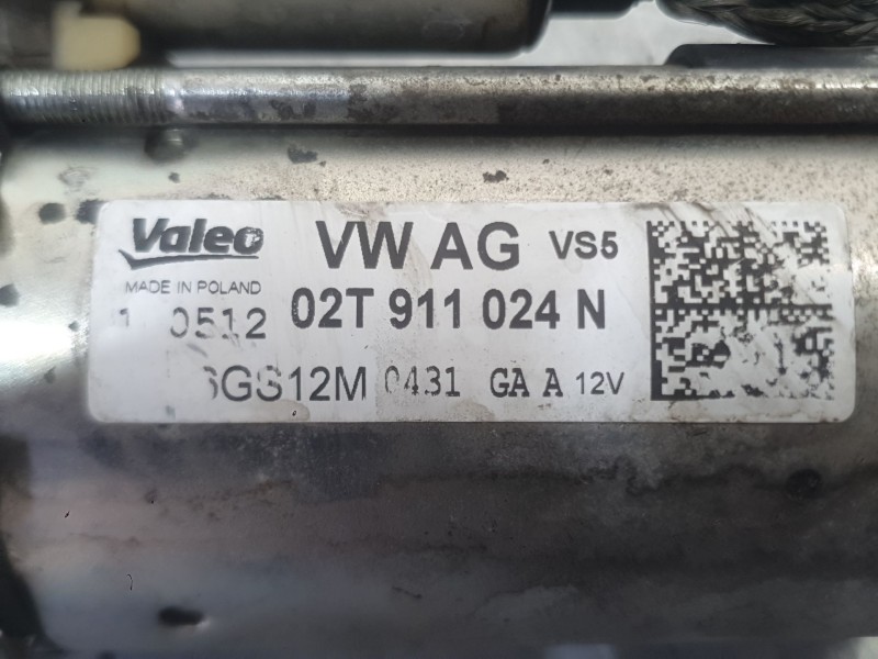 Recambio de motor arranque para skoda fabia ii (542) 1.2 12v referencia OEM IAM 02T911024N  
