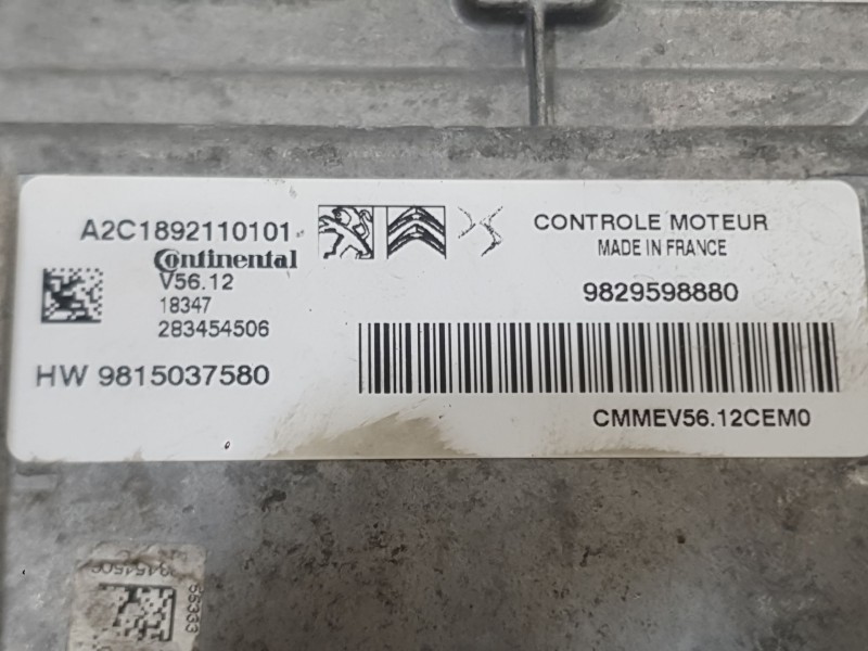 Recambio de centralita motor uce para peugeot 208 signature referencia OEM IAM   