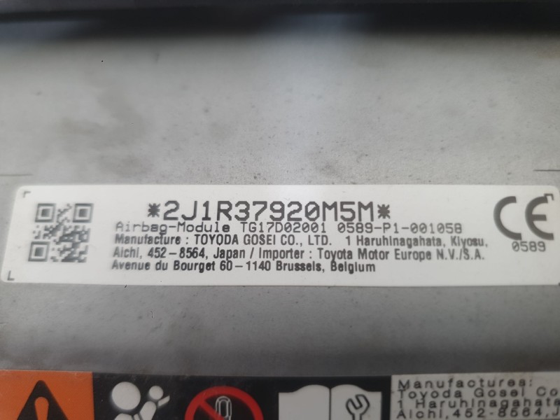 Recambio de kit airbag para toyota corolla sedán (_e21_) 1.8 vvti hybrid (mzea12, zre211, zwe211) referencia OEM IAM 4513002831C