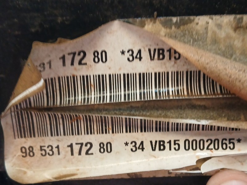 Recambio de bateria para citroën c4 iii (ba_, bb_, bc_) e-c4 (bczkxc) referencia OEM IAM 9853117280  
