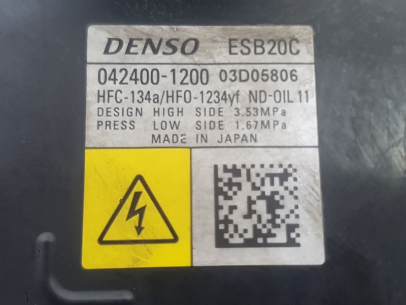 Recambio de compresor aire acondicionado para toyota corolla sedán (_e21_) 1.8 vvti hybrid (mzea12, zre211, zwe211) referencia O