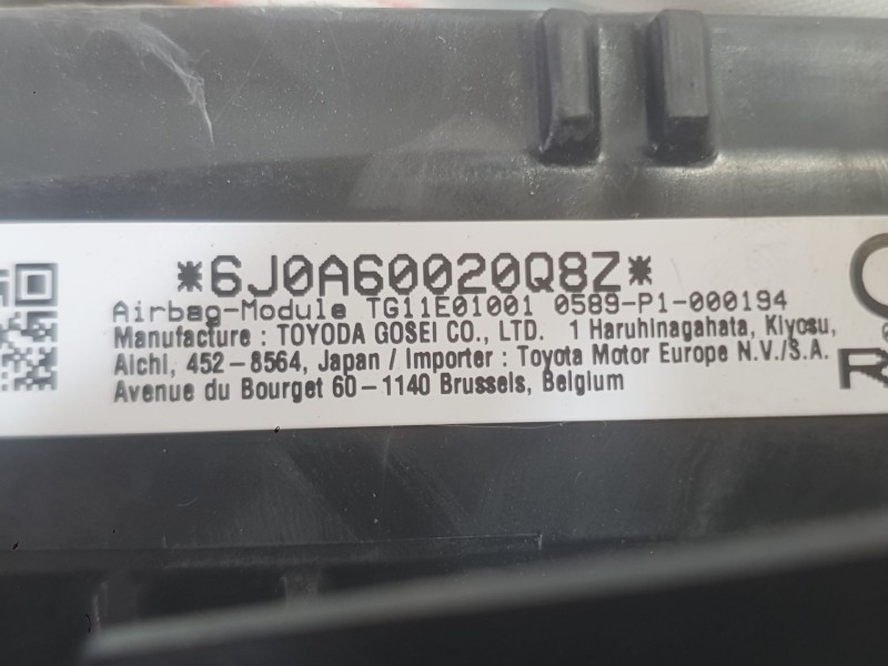 Recambio de airbag cortina delantero derecho para toyota corolla sedán (_e21_) 1.8 vvti hybrid (mzea12, zre211, zwe211) referenc