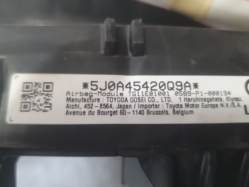 Recambio de airbag cortina delantero izquierdo para toyota corolla sedán (_e21_) 1.8 vvti hybrid (mzea12, zre211, zwe211) refere