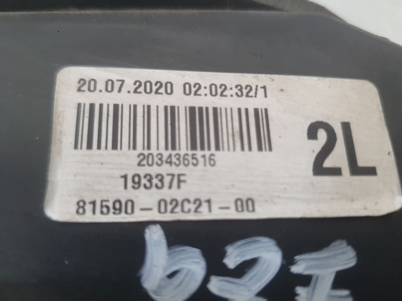 Recambio de piloto trasero izquierdo interior para toyota corolla sedán (_e21_) 1.8 vvti hybrid (mzea12, zre211, zwe211) referen