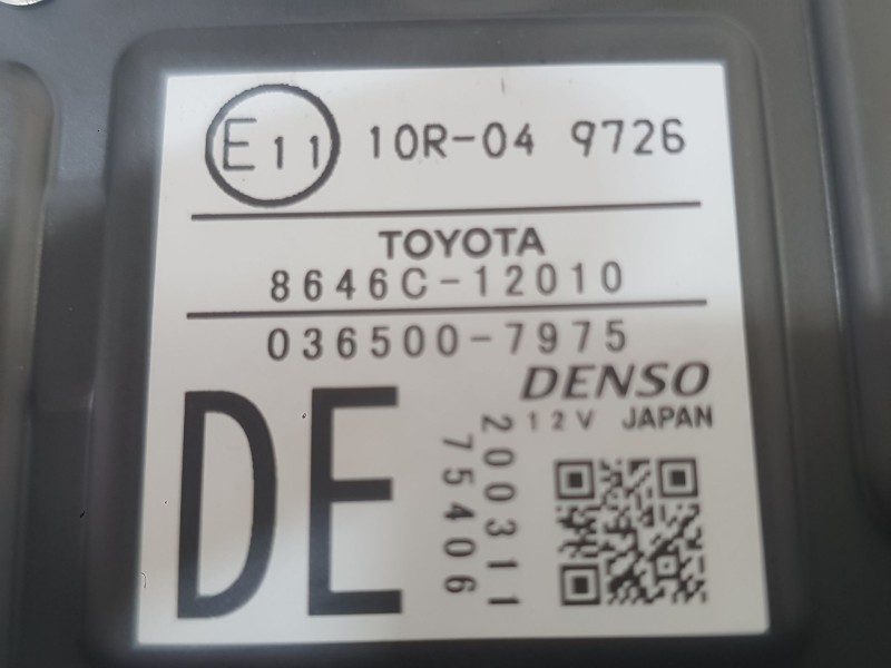 Recambio de camara para toyota corolla sedán (_e21_) 1.8 vvti hybrid (mzea12, zre211, zwe211) referencia OEM IAM 8646C12010  