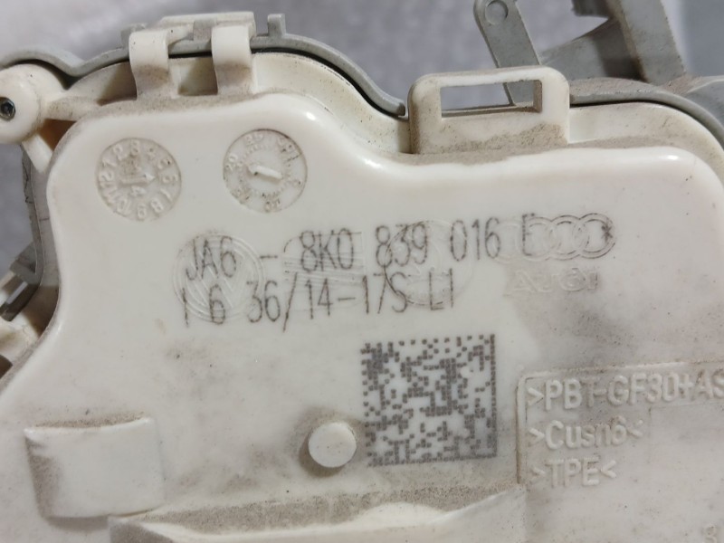 Recambio de cerradura puerta trasera derecha para audi a5 sportback (8ta) 2.0 tdi referencia OEM IAM 8K0839016H  