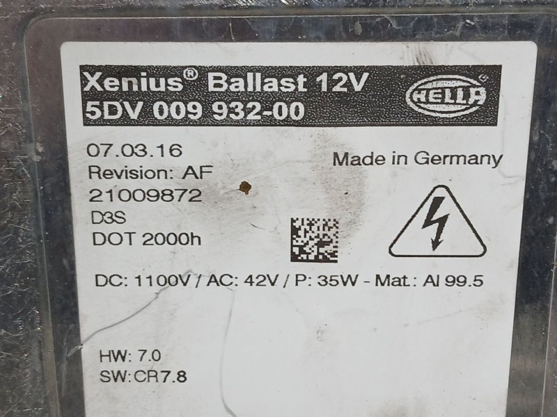 Recambio de centralita faros xenon para opel insignia a (g09) 1.6 cdti (68) referencia OEM IAM   