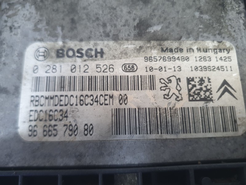 Recambio de centralita motor uce para peugeot 206 hatchback (2a/c) 1.4 hdi eco 70 referencia OEM IAM 1943PL  