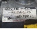 Recambio de compresor aire acondicionado para peugeot 206 hatchback (2a/c) 1.4 hdi eco 70 referencia OEM IAM 9800822280 6453XQ 