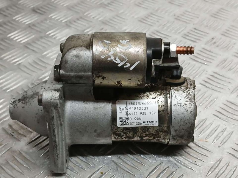 Recambio de motor arranque para fiat panda (169) 1.2 8v alessi referencia OEM IAM 51812501 S114938 HITACHI