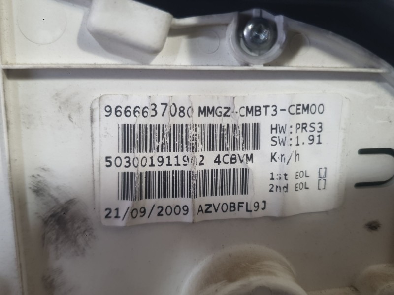 Recambio de cuadro instrumentos para peugeot 206 hatchback (2a/c) 1.4 hdi eco 70 referencia OEM IAM 6103HP  