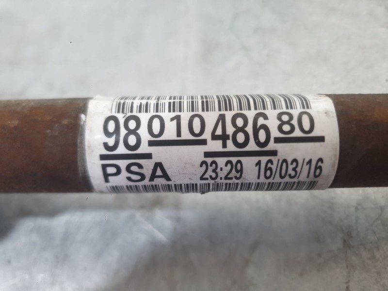 Recambio de transmision delantera derecha para peugeot 208 i (ca_, cc_) 1.2 thp 110 referencia OEM IAM 9801048680  