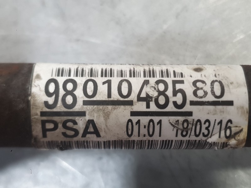 Recambio de transmision delantera izquierda para peugeot 208 i (ca_, cc_) 1.2 thp 110 referencia OEM IAM 9801048580 1612690280 1