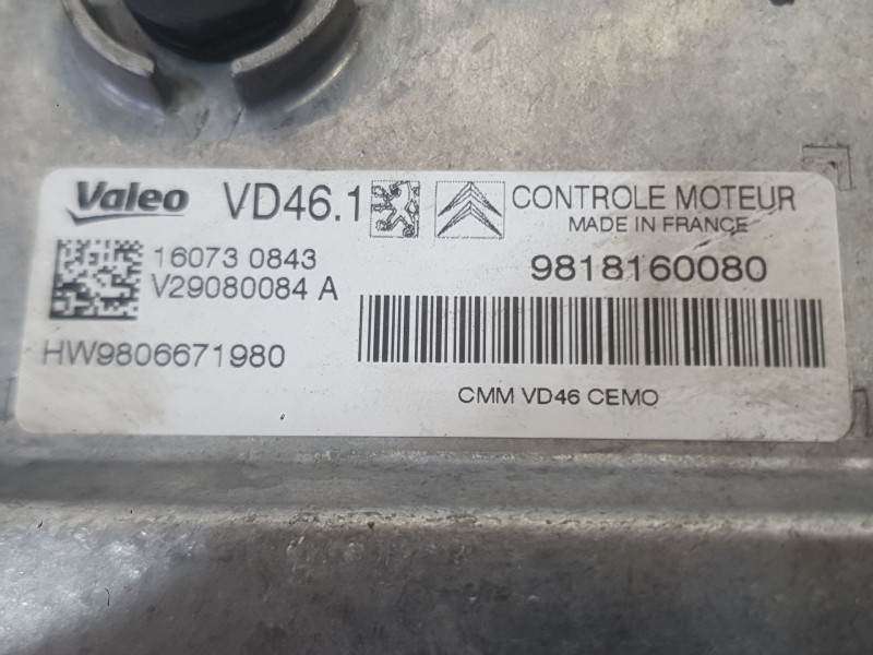 Recambio de centralita motor uce para peugeot 208 i (ca_, cc_) 1.2 thp 110 referencia OEM IAM 1635088280  