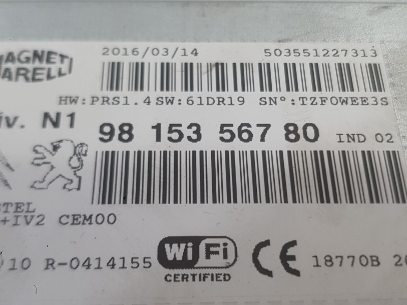 Recambio de sistema audio / radio para peugeot 208 i (ca_, cc_) 1.2 thp 110 referencia OEM IAM   