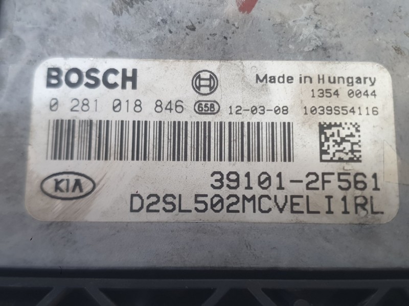 Recambio de centralita motor uce para kia sportage iii (sl) 2.0 crdi referencia OEM IAM 391012F561  